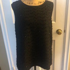 Black Sparkly Holiday Top from Ann Taylor